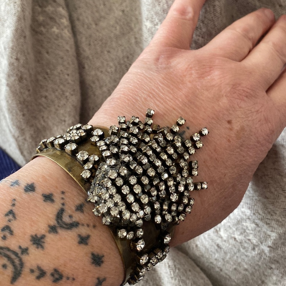 J. Crew Rhinestone Cuff bracelet - Picture 2 of 6